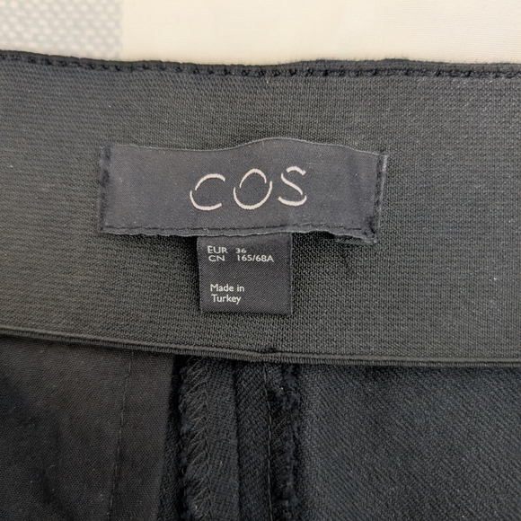 COS Womens 27 Black Dress Pants Contemporary Workwear Minimalist Classic Neutral - Picture 6 of 7